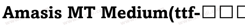 Amasis MT Medium(ttf字体转换